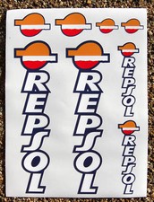 REPSOL Decalcomanie forcella moto REPSOL set completo lucidato laminato