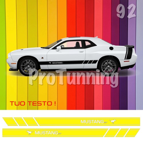 Mustang adesivi auto sport - mustang,