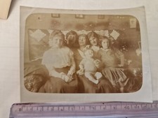 Foto Old Photo Ritratto Ragazze e Bambina e Bambola Primi Novecento GA313 ^