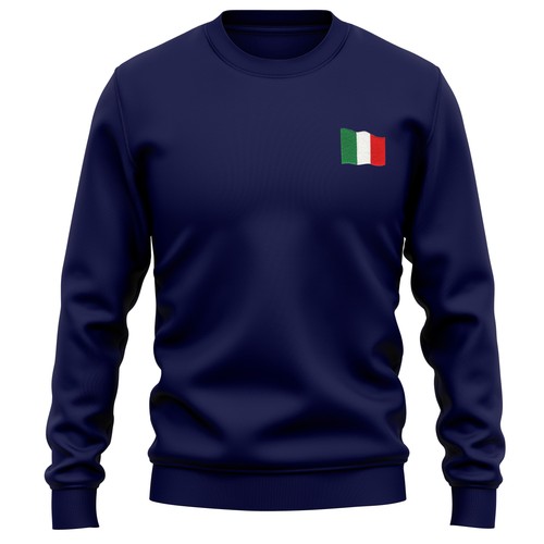 Felpa con distintivo italia - felpa,