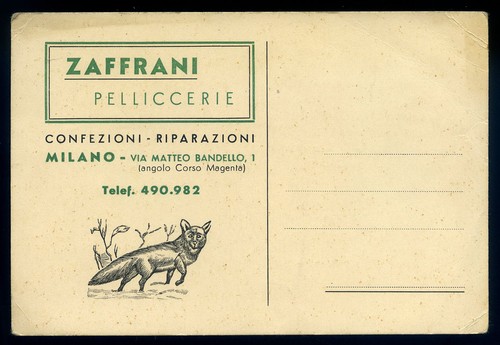 Cartolina pubblicitaria - cartolina,