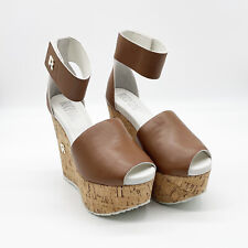 Rucoline Sandalo in pelle con zeppa art. Kyoko col. Marrone eu 37