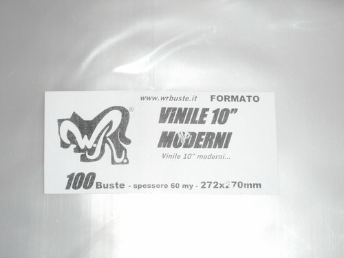 100 buste vinile 10 - buste, wr