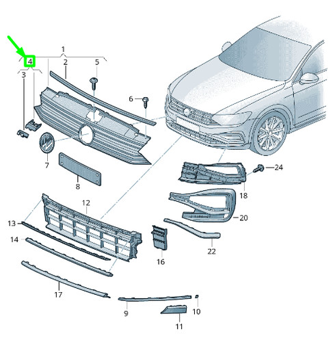 Nuovo volkswagen passat 3g - nuovo,