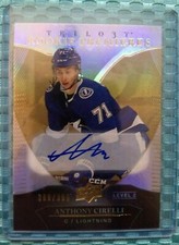 2018-19 UD Trilogy Anthony Cirelli Rookie Premieres Auto SP RC Level 2 #89