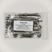 DUCATI 996 R S SPS 1999-2001 Kit n°2 viti brugola inox carter motore 996S 996SPS