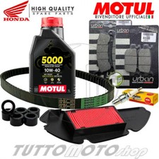 KIT TAGLIANDO HONDA SH150 I 2011 2012  OLIO RULLI CINGHIA TOP CANDELA PASTIGLIE