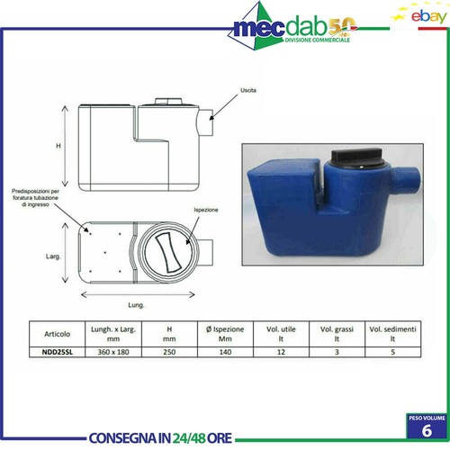 Degrassatore sottolavello - degrassatore,