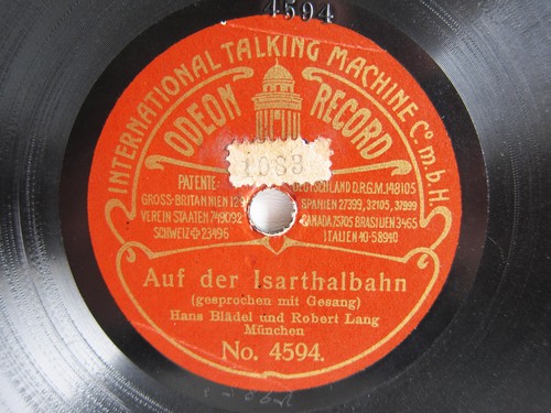 78rpm odeon münchen 1905 - odeon,