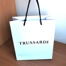 shopping bag TRUSSARDI busta acquisti shopper bustina regali negozio carta tru