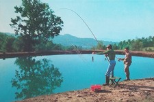 Cartolina - Giove - Laghetto pesca sportiva - 1970 ca.