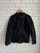 Giubbotto uomo denim nero - giubbotto,