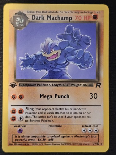 Pokemon tcg dark - tcg, machamp