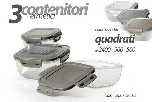 Set contenitori ermetici con - 3,