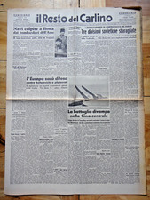 1943-IL RESTO DEL CARLINO-Bombardamento di TRAPANI-Sicilia +