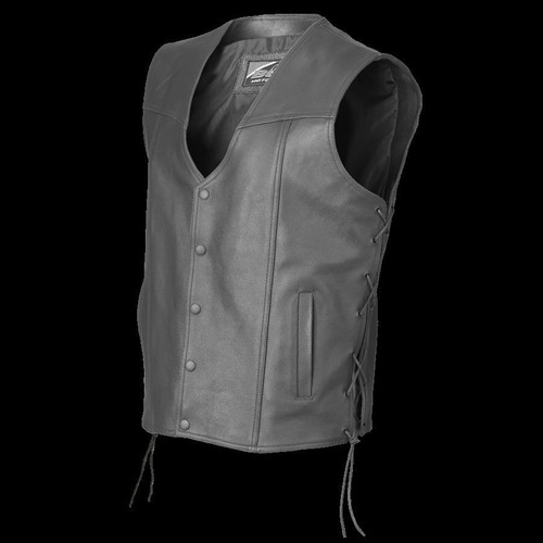 Büse gilet pelle nero - gilet, in