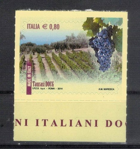 Vini docg taurasi francobollo - vini,