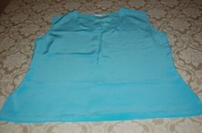 New Sensation, Sotto giacca donna, , Azzurro acquamarina, 100% seta, tg XXL