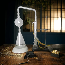 Macchina per idrosol in vetro piano aromatico attrezzatura distillazione casa