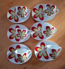 Set 6 tazzine da caffè + piattini Naj Oleari