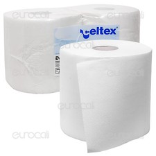 Rotololoni Carta Asciugamani Celtex 2 Bobine Cellulosa Rotoli Industriali•