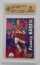 FRANCO BARESI MILAN PANINI CALCIO '97 AUTENTICA RPA 8 NM-MT 1996-97 maglia RARA