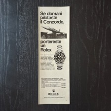 1970 #2 Rolex GMT Master ref. 1675 / Concorde Original AD Advertising Pubblicità
