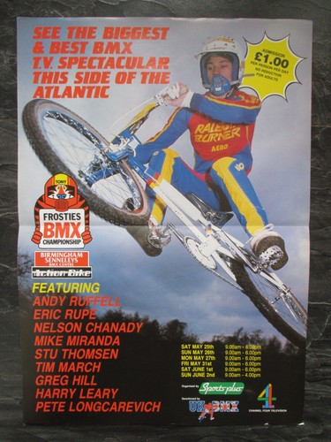 Raleigh bmx poster old school - bmx,