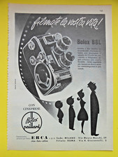 PUBBLICITÀ ADVERTISING 1960 ERCA Cineprese + SINGER 401 Macchina per cucire