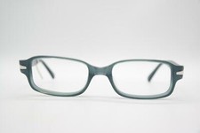 Vintage Prova PL31 Blu Argento Rettangolare Occhiali Montatura Occhiali NOS