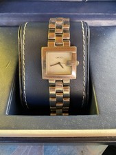 Orologio Gucci "G" Quadrato in Acciaio Vintage