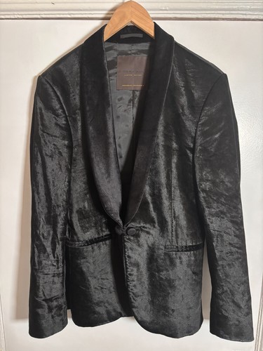 Blazer uomo velluto nero - in,