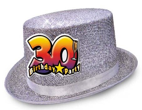 Cappello cilindro glitter - cilindro,