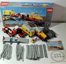 Lego vintage Legoland Train 12V 7735 Freight Train, with box and instructions