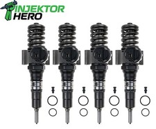 4x 03G130073G 0414720404 POMPA BOSCH UNITÀ DUSE PDE VW AUDI SEAT 2.0 TDI