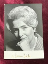 Autografo HILDEGARD HAMM-BRÜCHER (†2016)-Ministro degli Affari Esteri-AK