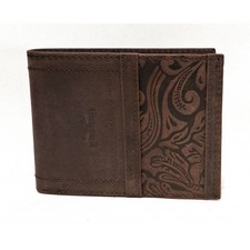 Portafoglio in pelle c/patta e