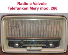Radio piccola  a Valvole Telefunken Mery Mod. 266