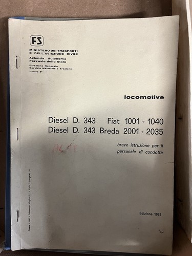 Locomotive diesel 343 fiat - locomotive,
