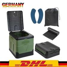 wc campeggio pieghevole max 150 kg mobile wc 12 sacchetti wc verde portatile