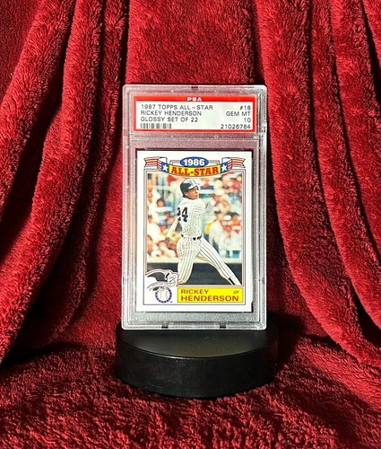 Rickey henderson 1987 topps - henderson,