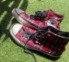 Converse Chuck Taylor All Star Tartan Rosse – Edizione Limitata – Taglia 39