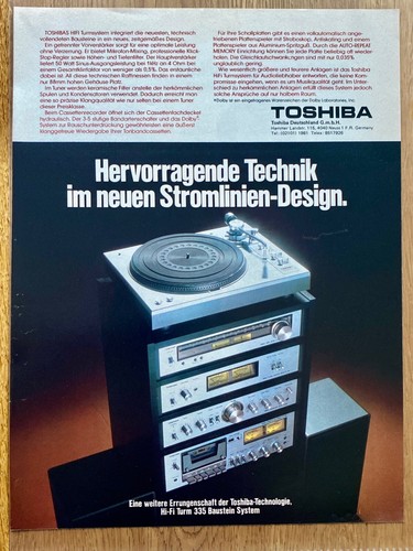 Toshiba hifi stereo - hifi, torre