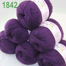 Saldi 6 matassinex50gr DK bambino cashmere seta lana maglia a mano sciarpa filato uncinetto 42