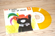 GIOACCHINO ANGELO gatto con gli stivali 5 Perrault novella vinile giallo 45 giri