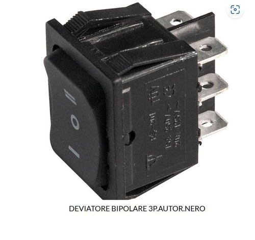 Deviatore pulsante bipolare - pulsante,