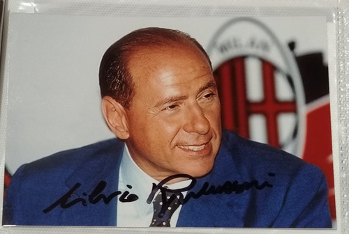 Autografo silvio berlusconi - autografo,