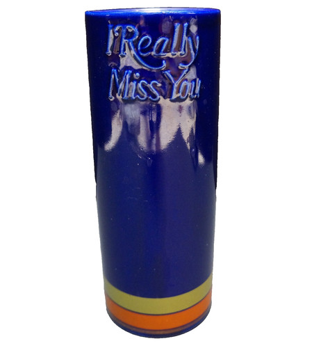 Vaso blu cobalto rilievo i - blu,