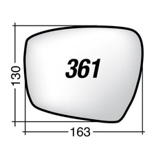 Per Ford Edge 2016-2018 Vetro