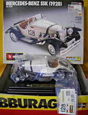 1:24 Kit Burago 5509 Mercedes Benz SSK 1928 Made in Italy Montato da Carmodel68